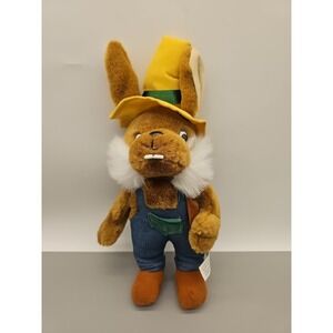 Farmer Cotton Tail Bunny Rabbit Easter Doll Peek A Boo Toys Vintage